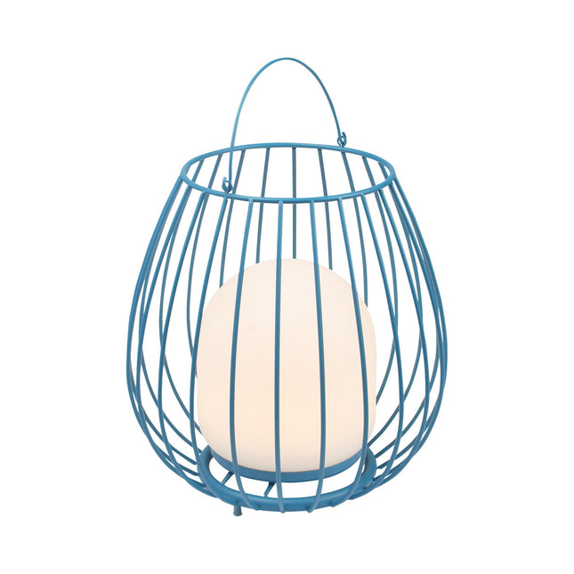 Nordlux wiederaufladbare Gartenlaterne Jim LED Blau