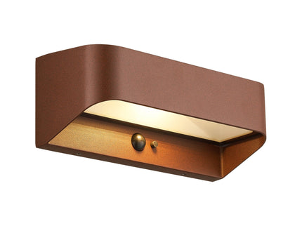Nordlux Solar-Wandleuchte Marcellio LED Braun