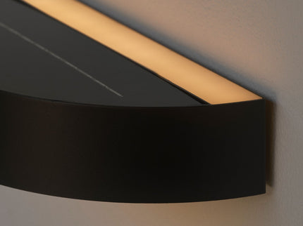 Nordlux Solar-Wandleuchte Monay Round Schwarz