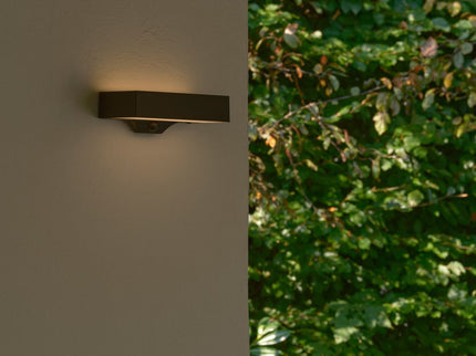 Nordlux solar wandlamp Monay Square zwart