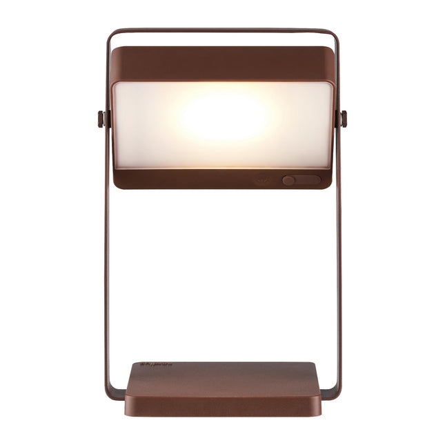 Nordlux Solar-Tischleuchte Saulio LED Braun