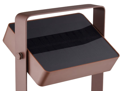 Nordlux Solar-Tischleuchte Saulio LED Braun
