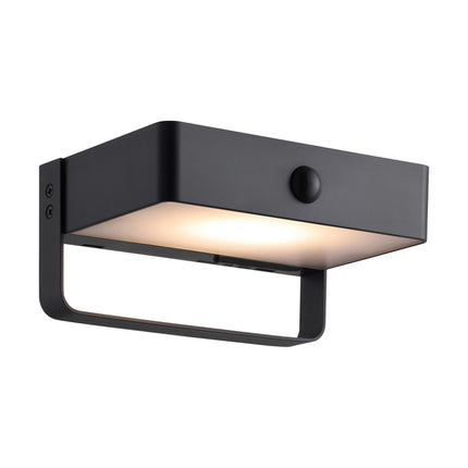 Nordlux solar wandlamp Saulio LED zwart