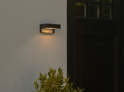 Nordlux solar wandlamp Saulio LED zwart