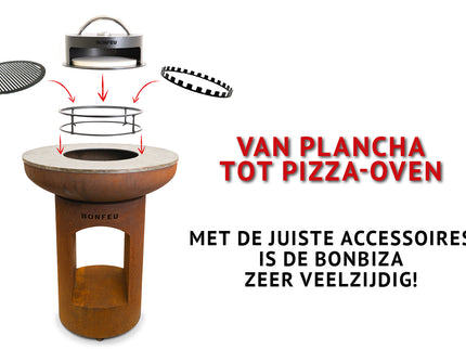 BonFeu barbecue BonBiza Open zwart