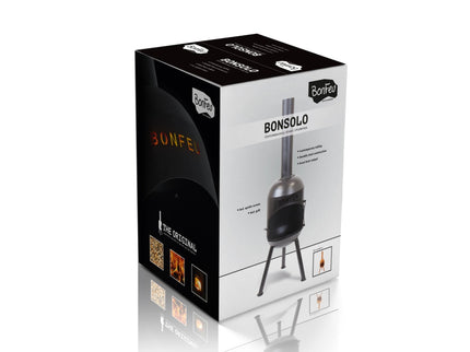 BonFeu Gartenkamin BonSolo Schwarz