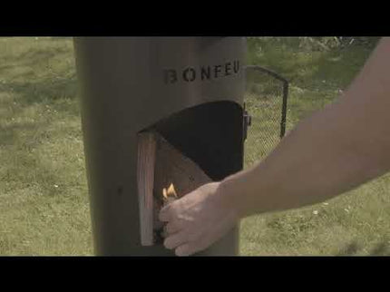 BonFeu Gartenkamin BonTino Schwarz