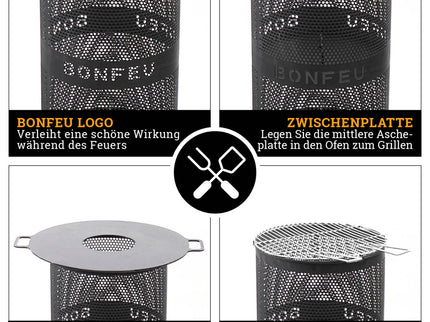 BonFeu Feuerkorb BonVes 34 Schwarz