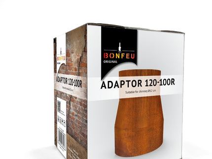 BonFeu Ofenrohr-Adapter 12 auf 10 cm Rost