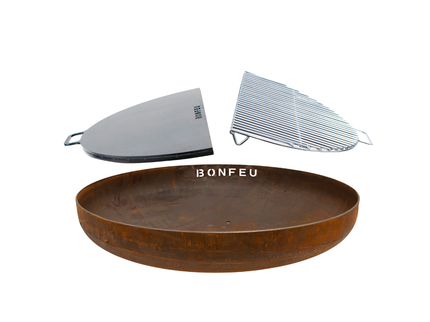 Paketangebot BonFeu Feuerschale 60 + BonPlancha 1/2 60 + BonGrill 1/2 60
