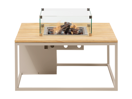 Cosi Feuertisch Cosiloft 100 Sandy Beige / Teak