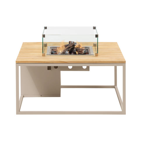 Cosi Feuertisch Cosiloft 100 Sandy Beige / Teak