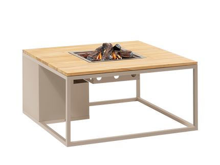 Cosi Feuertisch Cosiloft 100 Sandy Beige / Teak