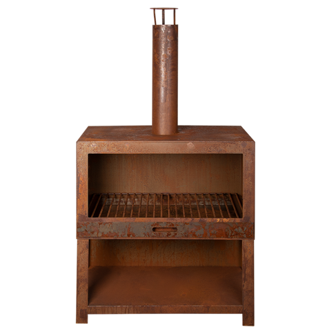 Esschert Terrassenofen + Holzlager Rost L