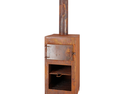 Esschert Terrassenherd + Pizzaofen Rust