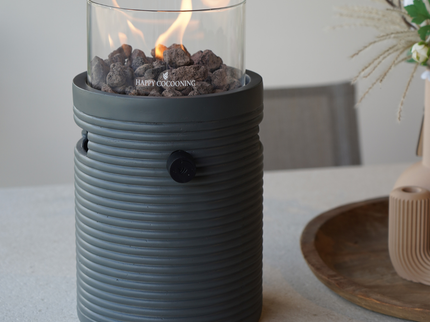 Happy Cocooning tafelbrander Lumi Groove smokey anthracite
