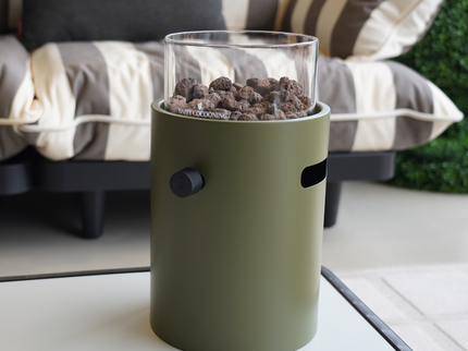 Happy Cocooning tafelbrander Lumi Steel olive green