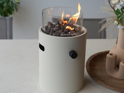 Happy Cocooning tafelbrander Lumi Steel oyster beige