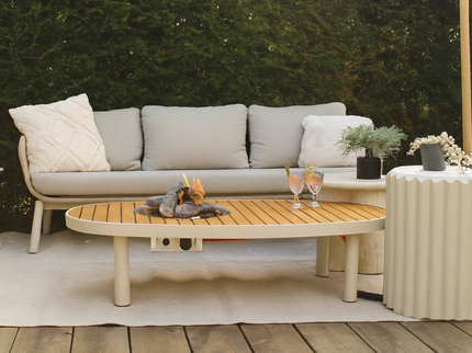 Happy Cocooning Feuertisch Riviera 140 Beige