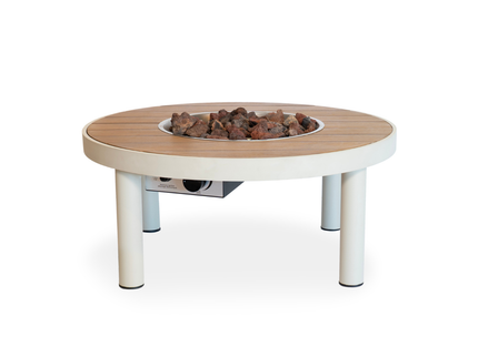 Happy Cocooning Feuertisch Riviera 80 oyster beige