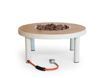 Happy Cocooning Feuertisch Riviera 80 oyster beige
