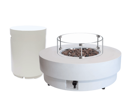 Happy Cocooning Feuertisch-Set Estate 105 Oyster Beige