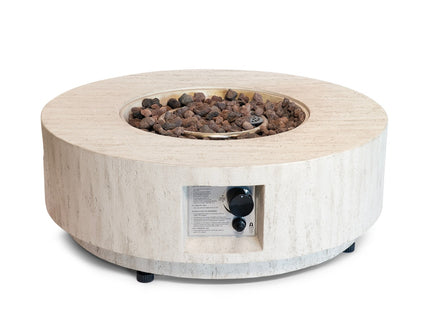Happy Cocooning vuurtafel set Estate 76 travertin