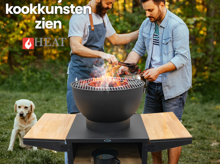HEAT plancha barbecue Kjok zwart