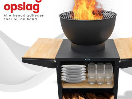 HEAT plancha barbecue Kjok zwart