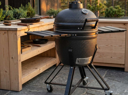 HEAT Premium Kamado Grill Fyregg 18 Schwarz