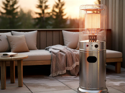 HEAT Terrassenheizer gas Salong Edelstahl 50 mbar