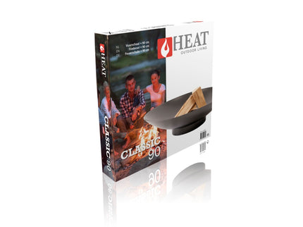 HEAT Feuerschale Classic Ø 90 cm Schwarz