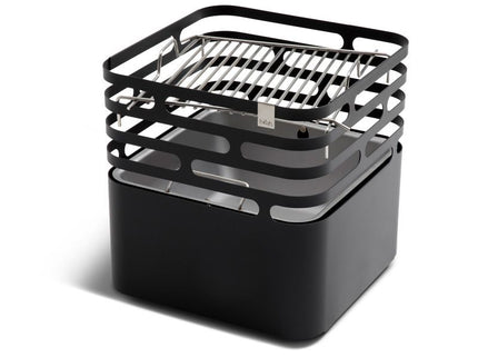 Höfats CUBE Feuerkorb schwarz + BBQ Set