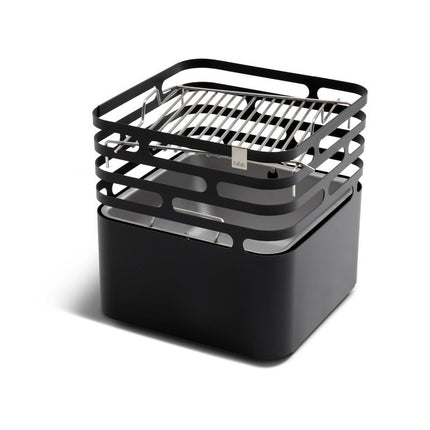 Höfats CUBE Feuerkorb schwarz + BBQ Set