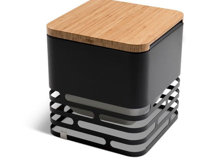 Höfats CUBE Feuerkorb schwarz + Flip Set