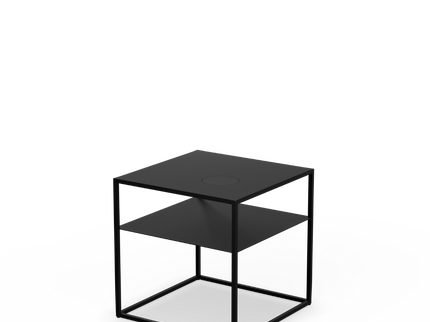 Höfats FIRE FRAME Loungetafel met SPIN air 1200 inbouw
