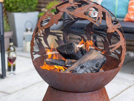La Hacienda Swallows Globe Rost Feuerkorb