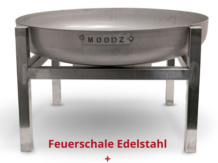 MOODZ Untergestell Square 80 cm Edelstahl