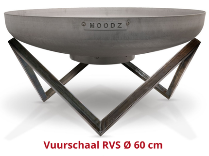MOODZ vuurschaal 60 cm RVS