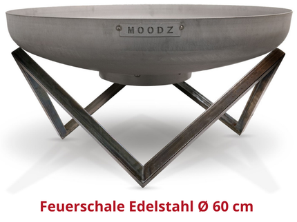 MOODZ Feuerschale Edelstahl Ø80 cm