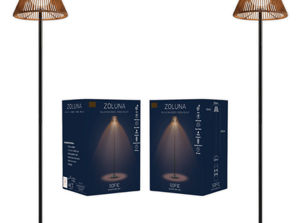 Paketangebot ZOLUNA 2x Stehlampe Sofie